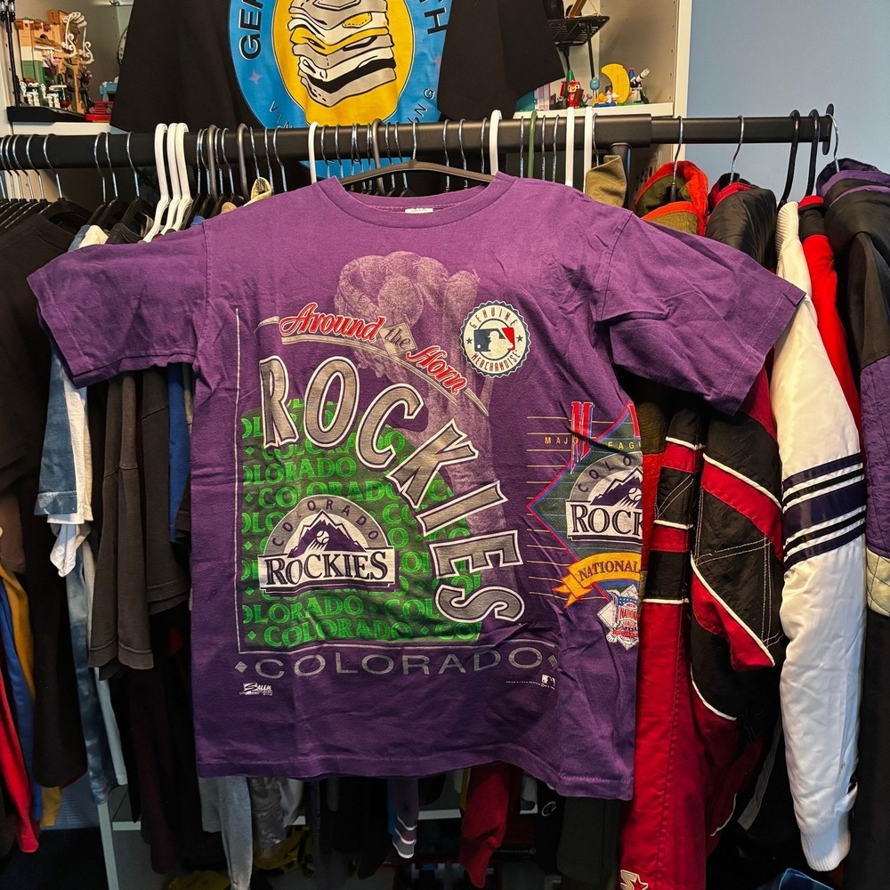 Vintage 1992 Colorado Rockies Salem Sportswear Single Stitch T-Shirt
